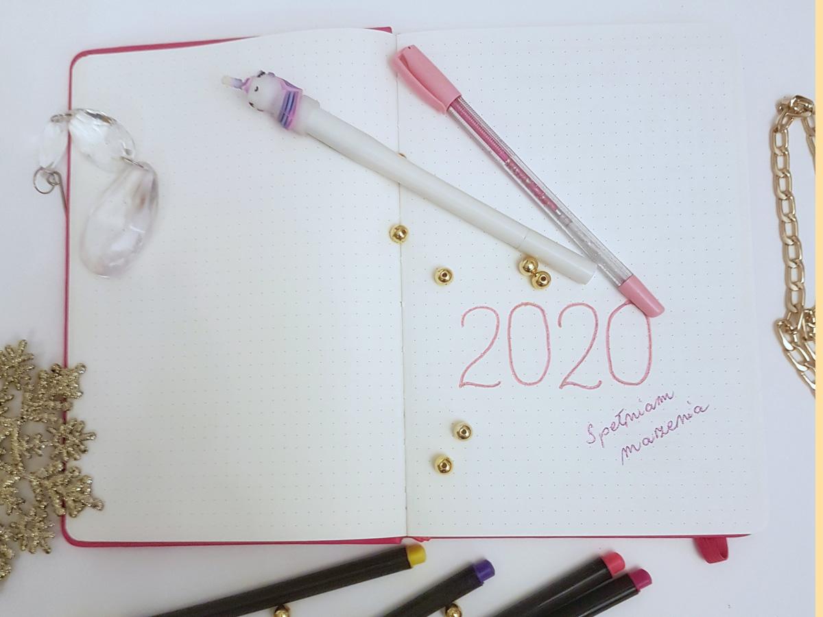 planer typu bullet journal na 2020 rok